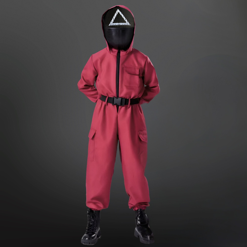 Halloween survival game Costume Suit with Mask and Toy Gun - Image 1