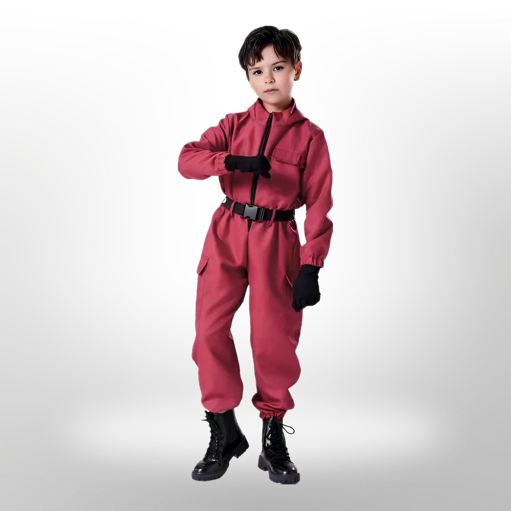 Halloween survival game Costume Suit with Mask and Toy Gun - Image 7