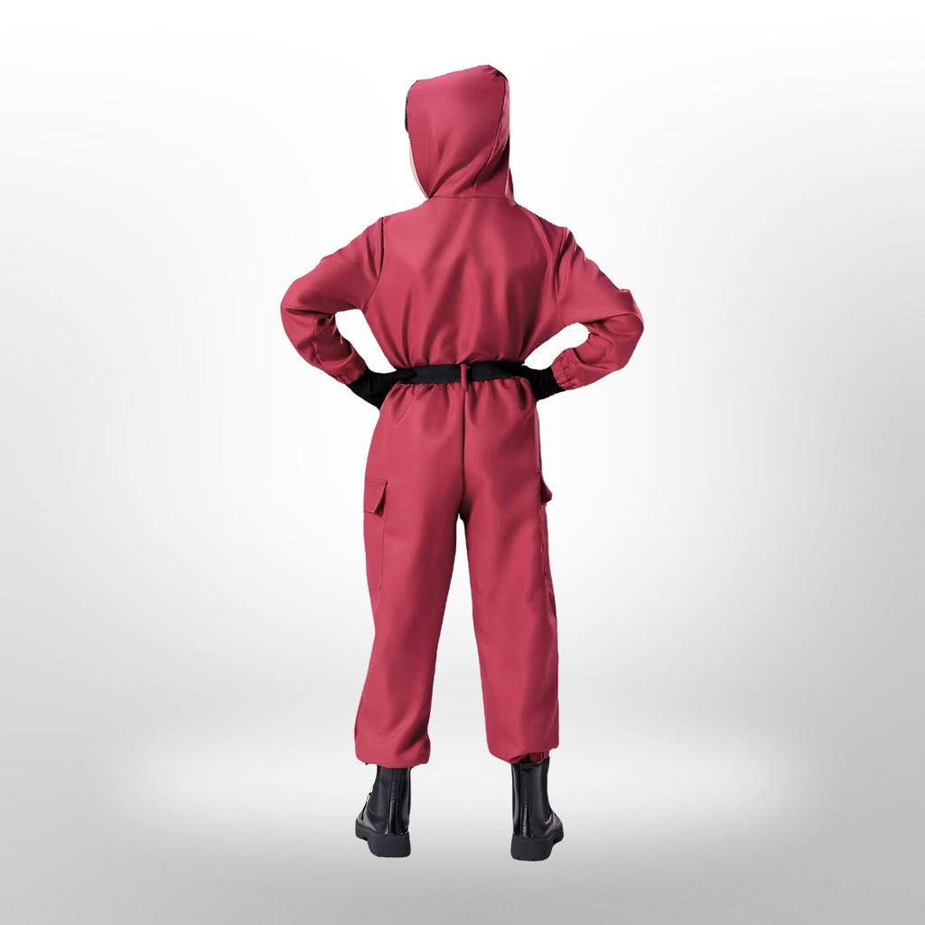 Halloween survival game Costume Suit with Mask and Toy Gun - Image 8