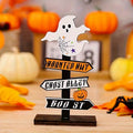 Halloween Table Decoration with Directional Sign for Dining Room and Entryway Tabletop Decor - Image 1