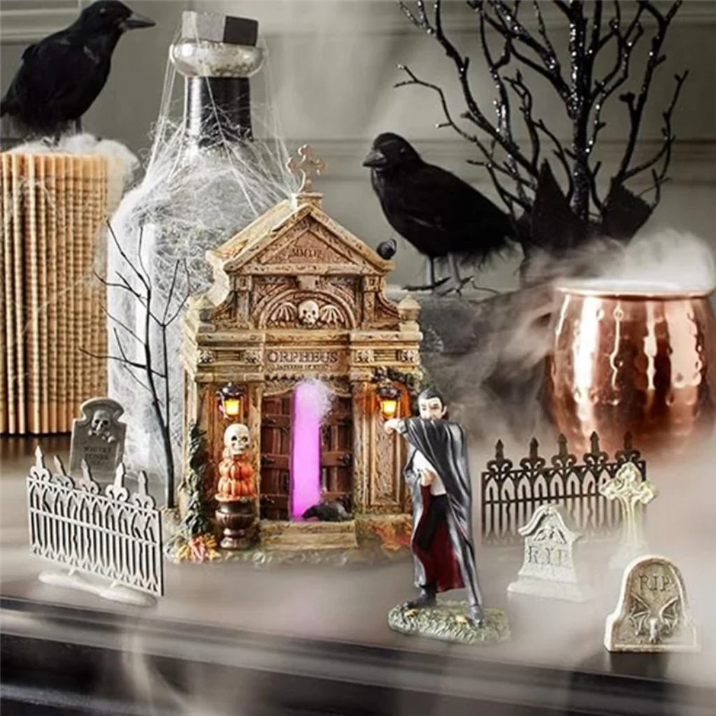 Halloween Tombstone Decorations and Miniature Figurines for Tabletop Party Decor - Image 2