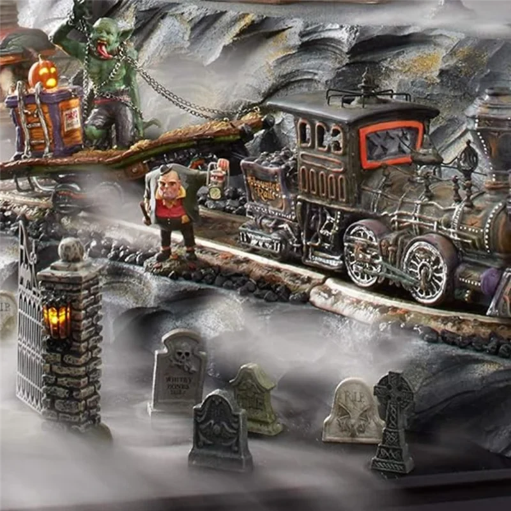 Halloween Tombstone Decorations and Miniature Figurines for Tabletop Party Decor - Image 6