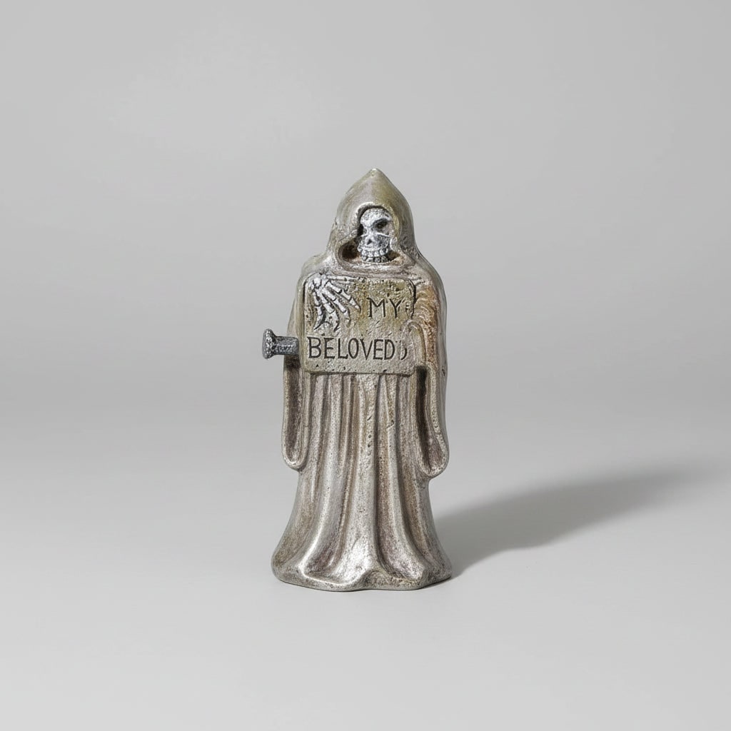 Halloween Tombstones and Graveyard Decorations Resin 4-Piece Set for Party and Tabletop Display - Image 2