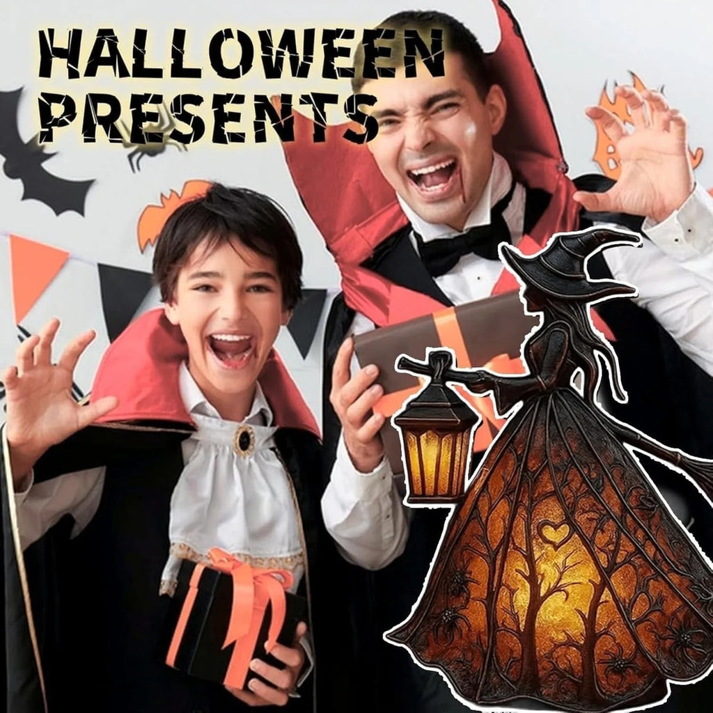 Halloween Witch Decoration Figurine with LED Lantern Light for Party - Image 8