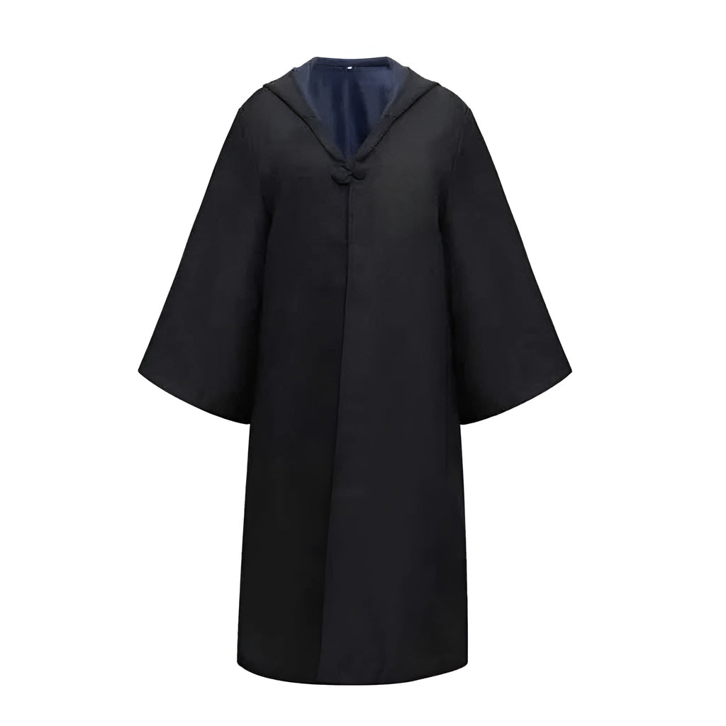 Halloween Wizard Costume Robe Set with Striped Scarf Tie and Glasses for Party and Cosplay - Image 4