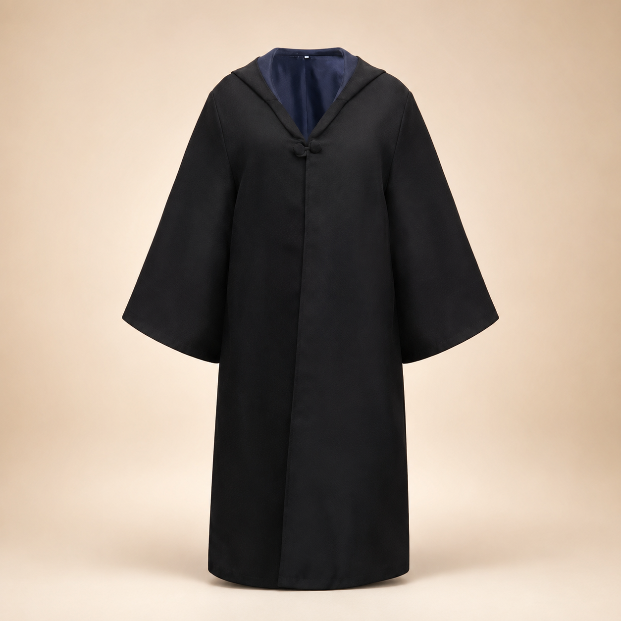 Halloween Wizard Robe Costume with Hood Bell Sleeves and Striped Scarf Accessory Set - Image 8