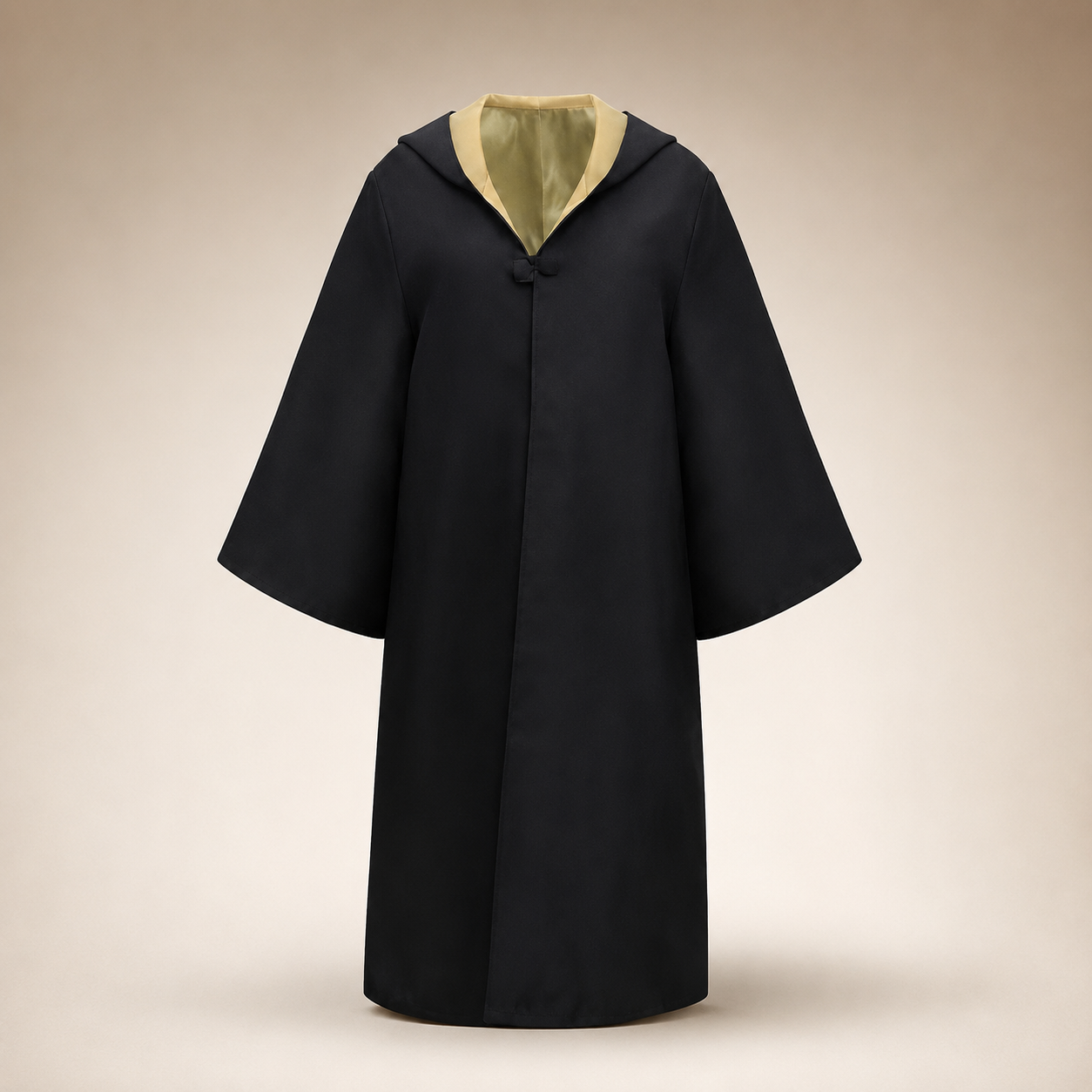 Halloween Wizard Robe Costume with Hood Bell Sleeves and Striped Scarf Accessory Set - Image 9