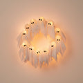 Halloween Wreath Door Decoration with LED Ghost Lights and Gauze Fabric for Front Party Decor - Image 2