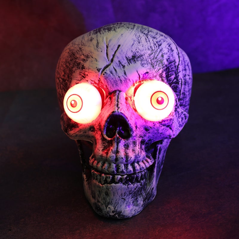 Halloween Yard Decorations Skeleton Sign with Stakes LED Light Up Outdoor Prop Plant Support - Image 11
