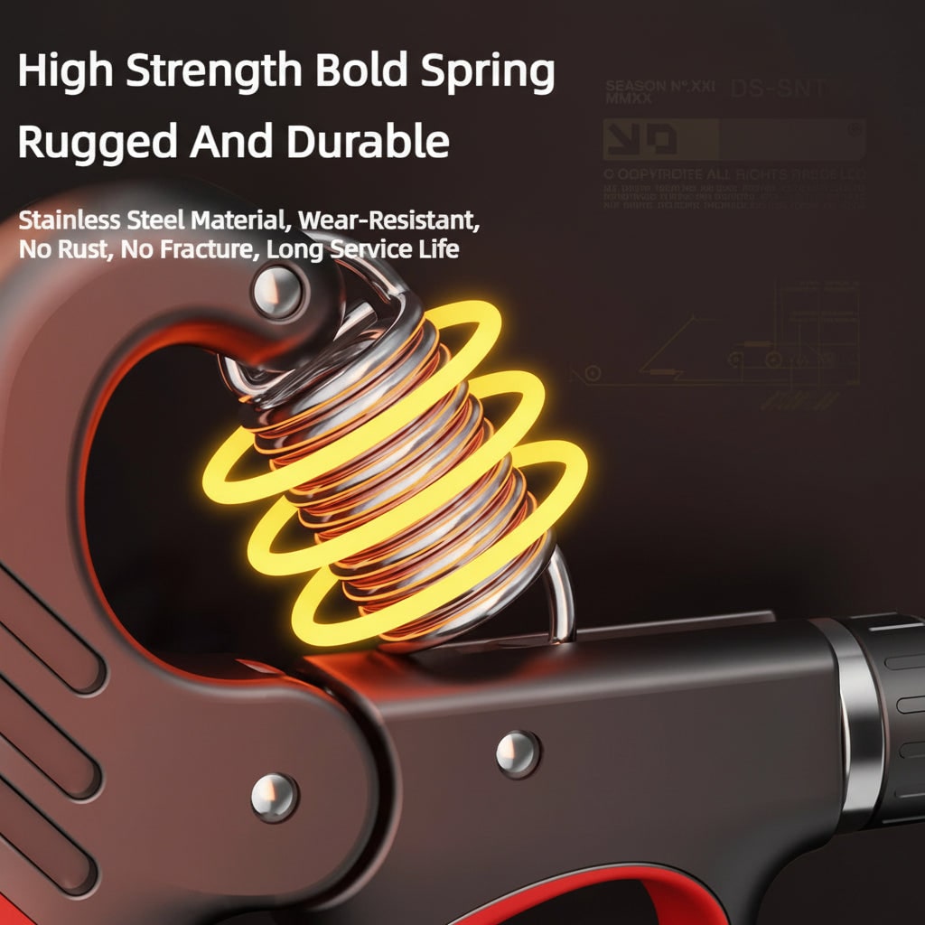 Hand Grip Strengthener and Strength Trainer with Digital Counter and Adjustable Resistance - Image 9