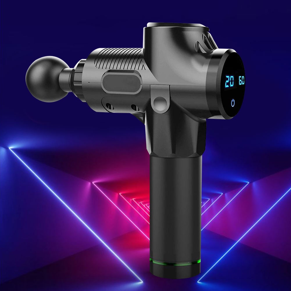 Handheld Massage Gun with Percussive Therapy and Six Interchangeable Heads for Sports Recovery - Image 1