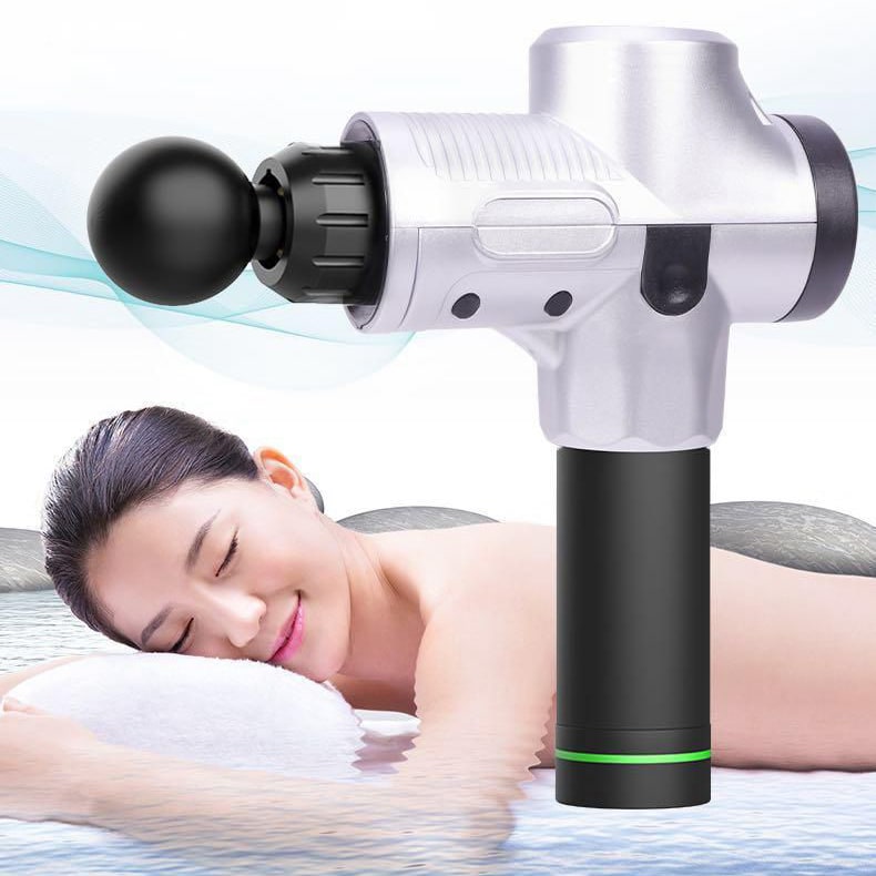 Handheld Massage Gun with Percussive Therapy and Six Interchangeable Heads for Sports Recovery - Image 2