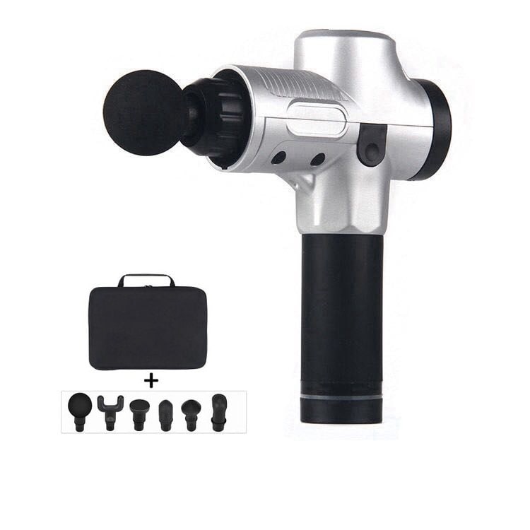 Handheld Massage Gun with Percussive Therapy and Six Interchangeable Heads for Sports Recovery - Image 3