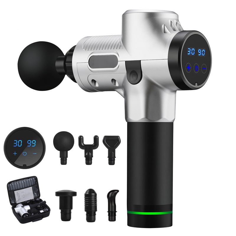 Handheld Massage Gun with Percussive Therapy and Six Interchangeable Heads for Sports Recovery - Image 5
