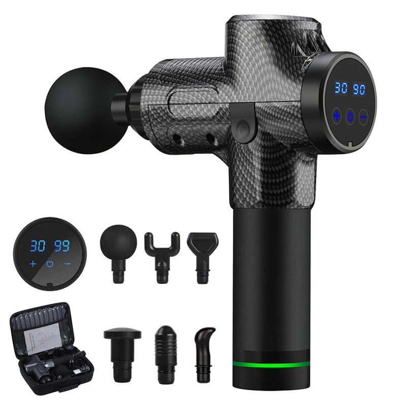 Handheld Massage Gun with Percussive Therapy and Six Interchangeable Heads for Sports Recovery - Image 6