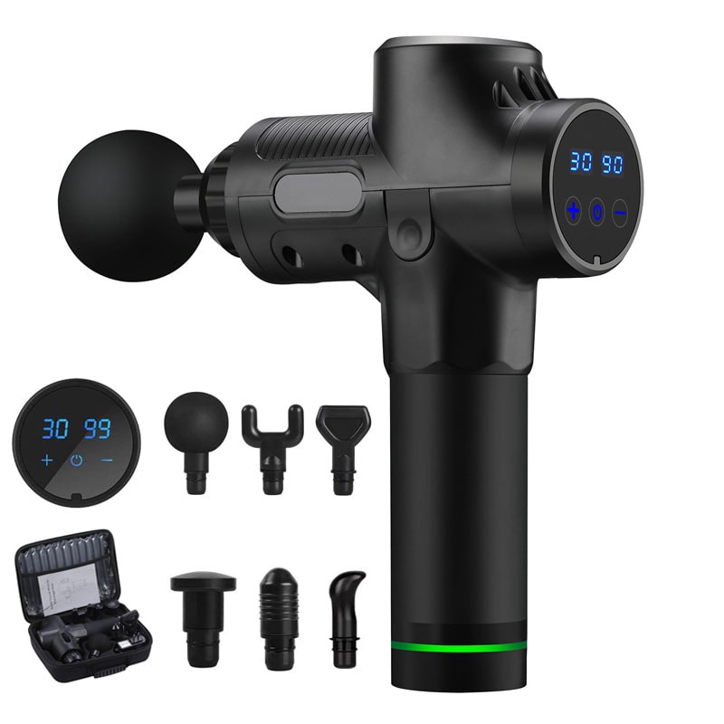 Handheld Massage Gun with Percussive Therapy and Six Interchangeable Heads for Sports Recovery - Image 7