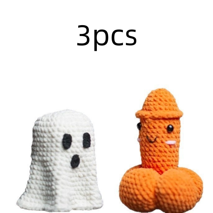 Handmade Crochet Gag Gift Hilarious and Silly White Elephant Novelty Ornament - Image 2