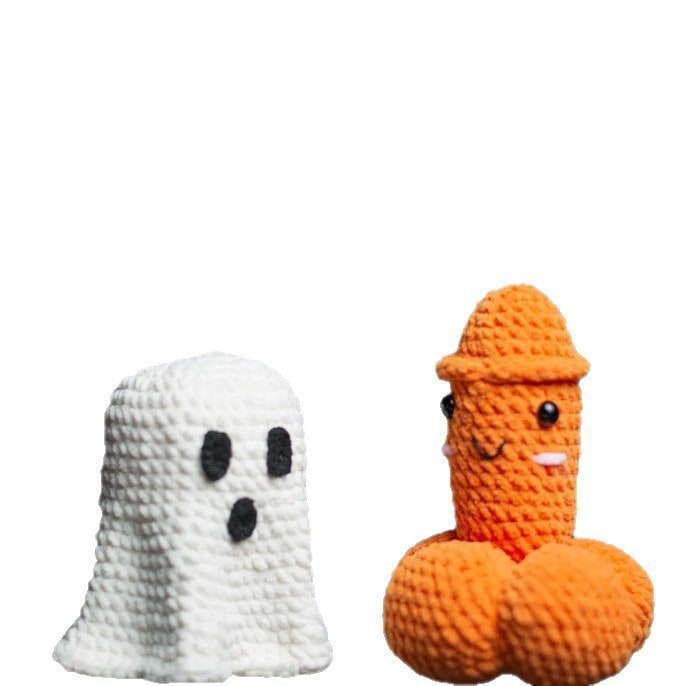 Handmade Crochet Gag Gift Hilarious and Silly White Elephant Novelty Ornament - Image 7