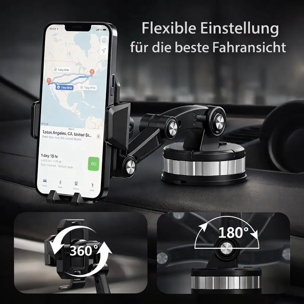 Suport reglabil pentru telefon auto pentru bord și parbriz