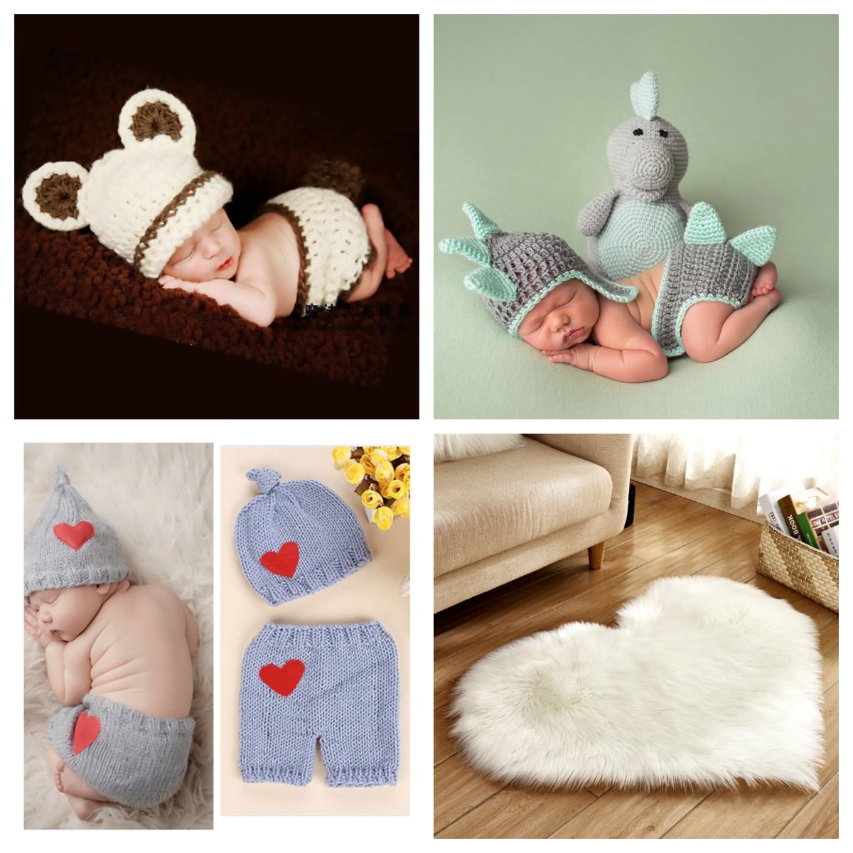 Heart Shaped Area Rug with Non Slip Pad Plush Faux Fur Fluffy Floor Mat for Living Room 8 By 10 - Image 18