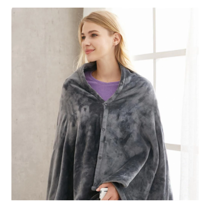 Heated Blanket Electric Shawl with USB Power 3 Heat Settings and Plush Fleece Wrap - Image 1