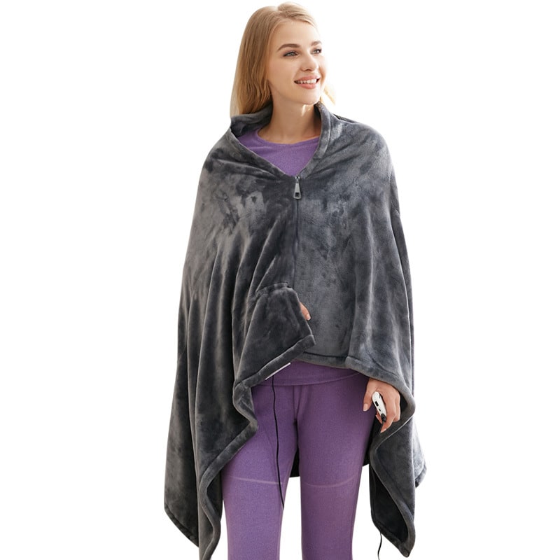 Heated Blanket Electric Shawl with USB Power 3 Heat Settings and Plush Fleece Wrap - Image 11