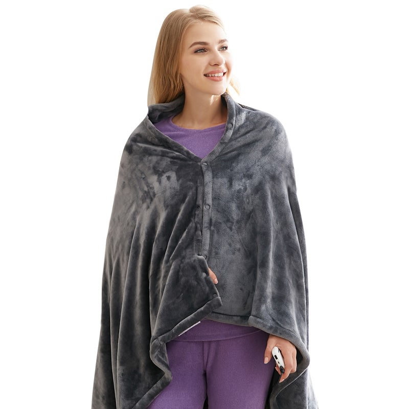 Heated Blanket Electric Shawl with USB Power 3 Heat Settings and Plush Fleece Wrap - Image 6