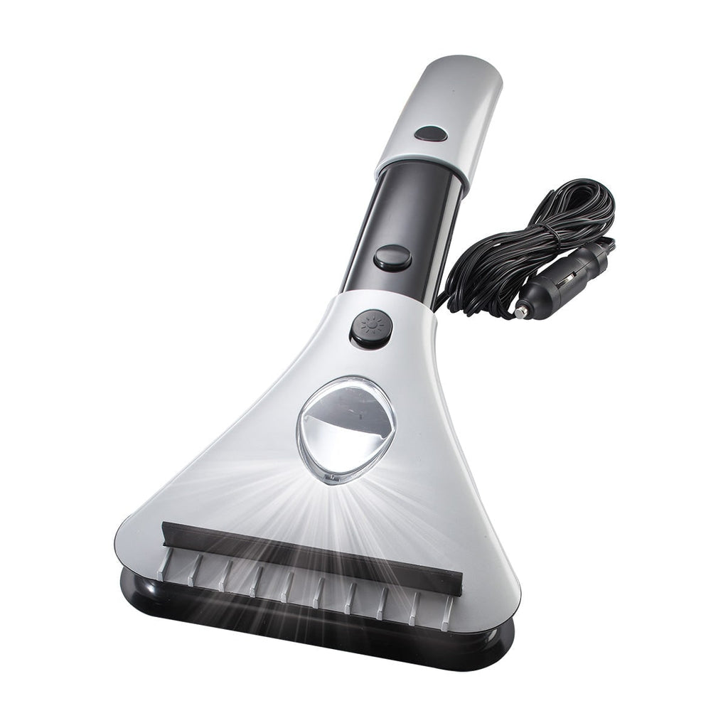 Heated Car Ice Scraper for Window Windshield with Extendable Handle LED Light and 12v Power Cord - Image 2