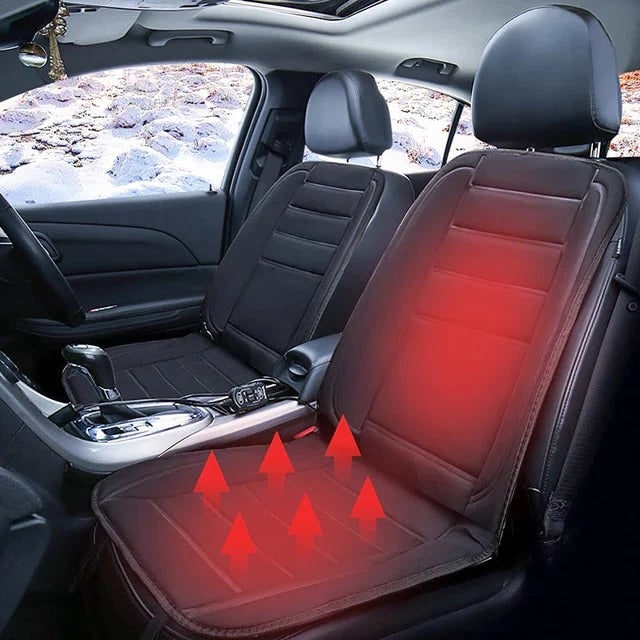 Heated Car Seat Cover and Cushion with 12v Power Adapter and Wired Remote Control - Image 3