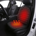 Heated Car Seat Cover and Cushion with Backrest Support 12v Quilted with Two Heat Settings - Image 1