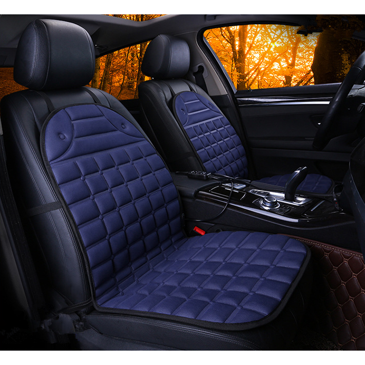 Heated Car Seat Cushion and Cover with Quilted Design and 12v Power Adapter Ergonomic - Image 5