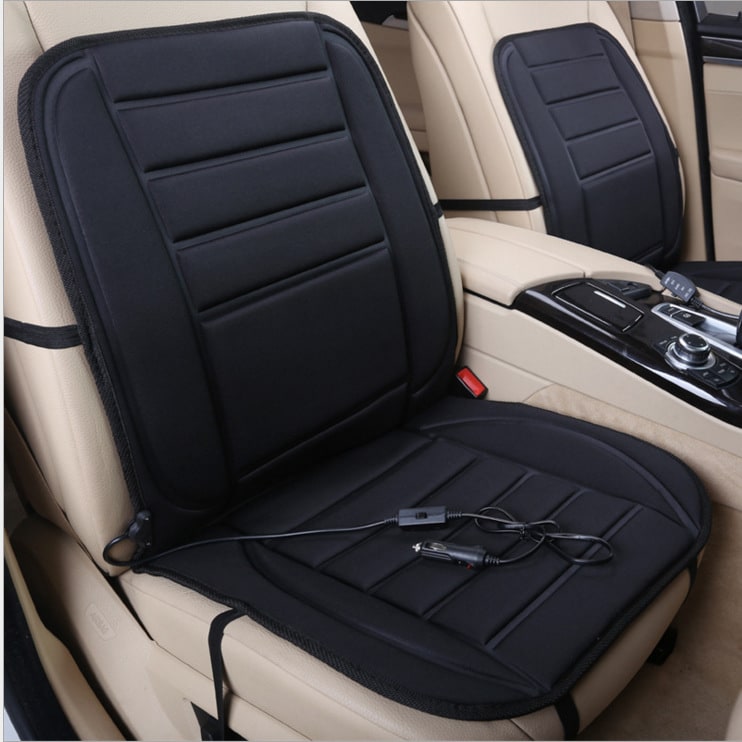 Heated Car Seat Cushion and Cover with Quilted Design and 12v Power Adapter Ergonomic - Image 7
