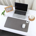 Heated Desk Pad with Adjustable Temperature Control and Stitched Linen Surface Office - Image 1