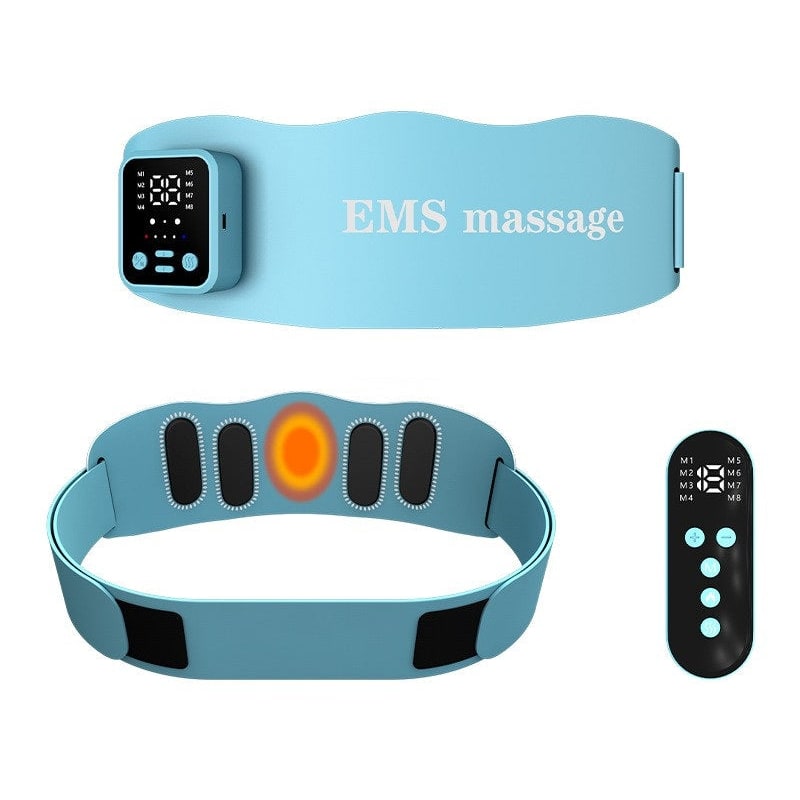 Heated Ems Abdominal Toning Belt with Wireless Remote and Vibration - Image 1