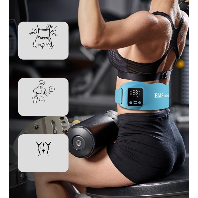 Heated Ems Abdominal Toning Belt with Wireless Remote and Vibration - Image 3