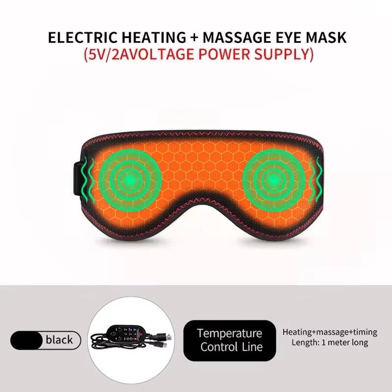 Heated Eye Mask for Sleep and Under with Adjustable Elastic Strap and USB Power Heatable - Image 9