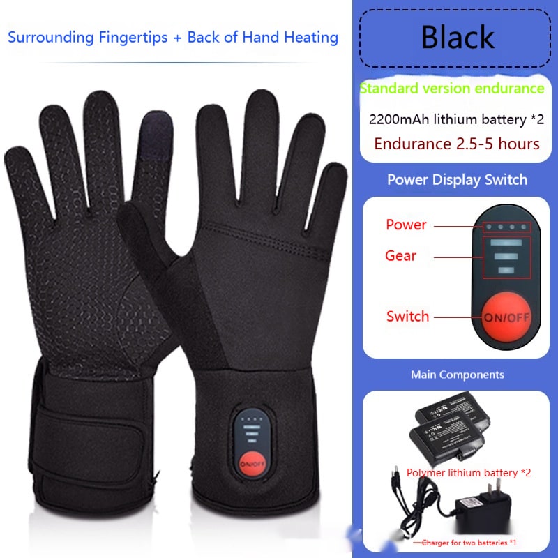 Heated Gloves for Winter with Touchscreen Fingertips and Rechargeable Powered Hand Warmer - Image 3