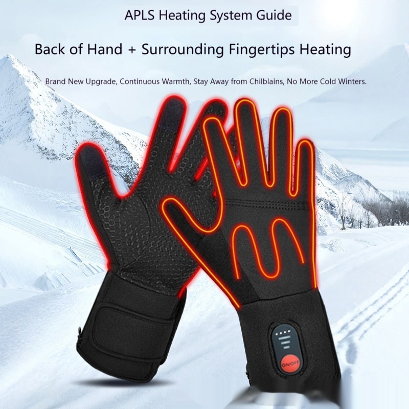 Heated Gloves for Winter with Touchscreen Fingertips and Rechargeable Powered Hand Warmer - Image 5