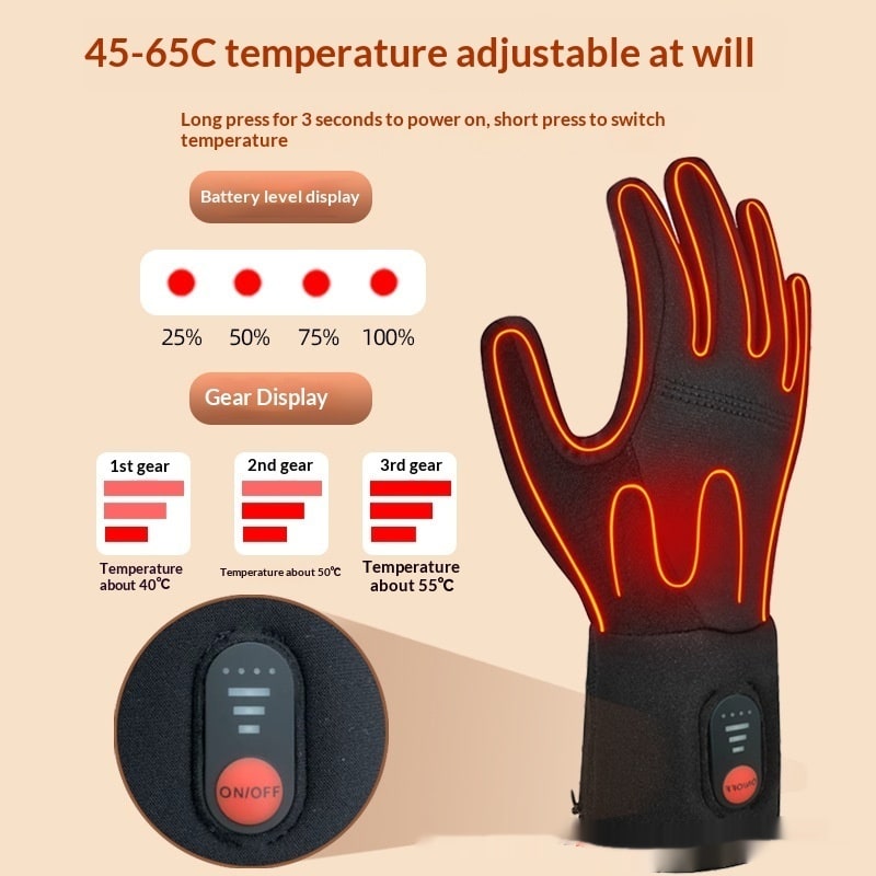Heated Gloves for Winter with Touchscreen Fingertips and Rechargeable Powered Hand Warmer - Image 7