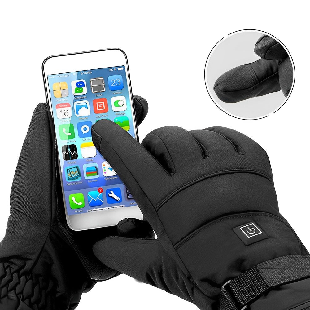 Heated Gloves with Rechargeable Battery and Waterproof Touchscreen Fingertips - Image 3