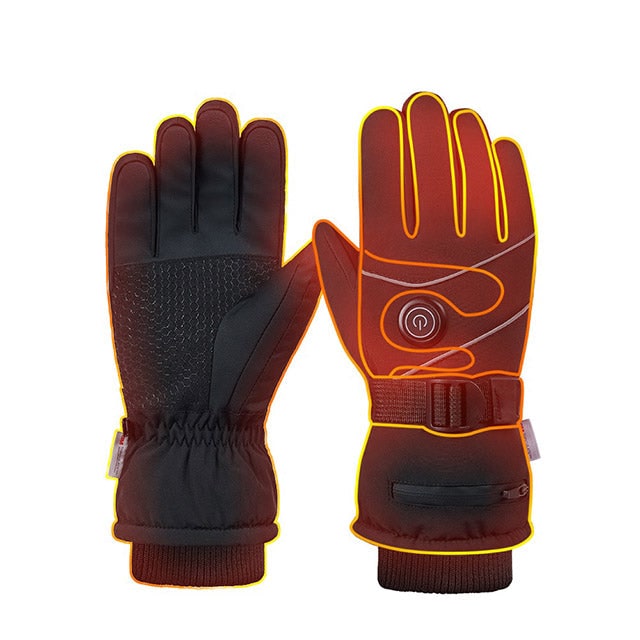 Heated Gloves with Rechargeable Battery Touchscreen Fingertips and Adjustable 3 Heat Levels - Image 1