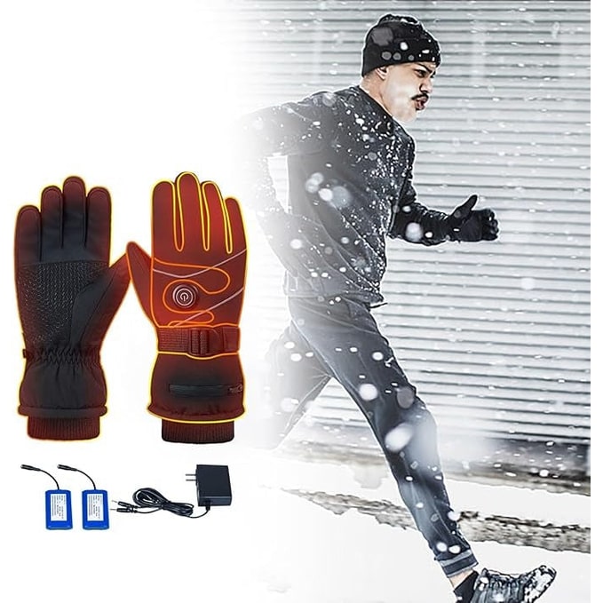 Heated Gloves with Rechargeable Battery Touchscreen Fingertips and Adjustable 3 Heat Levels - Image 2