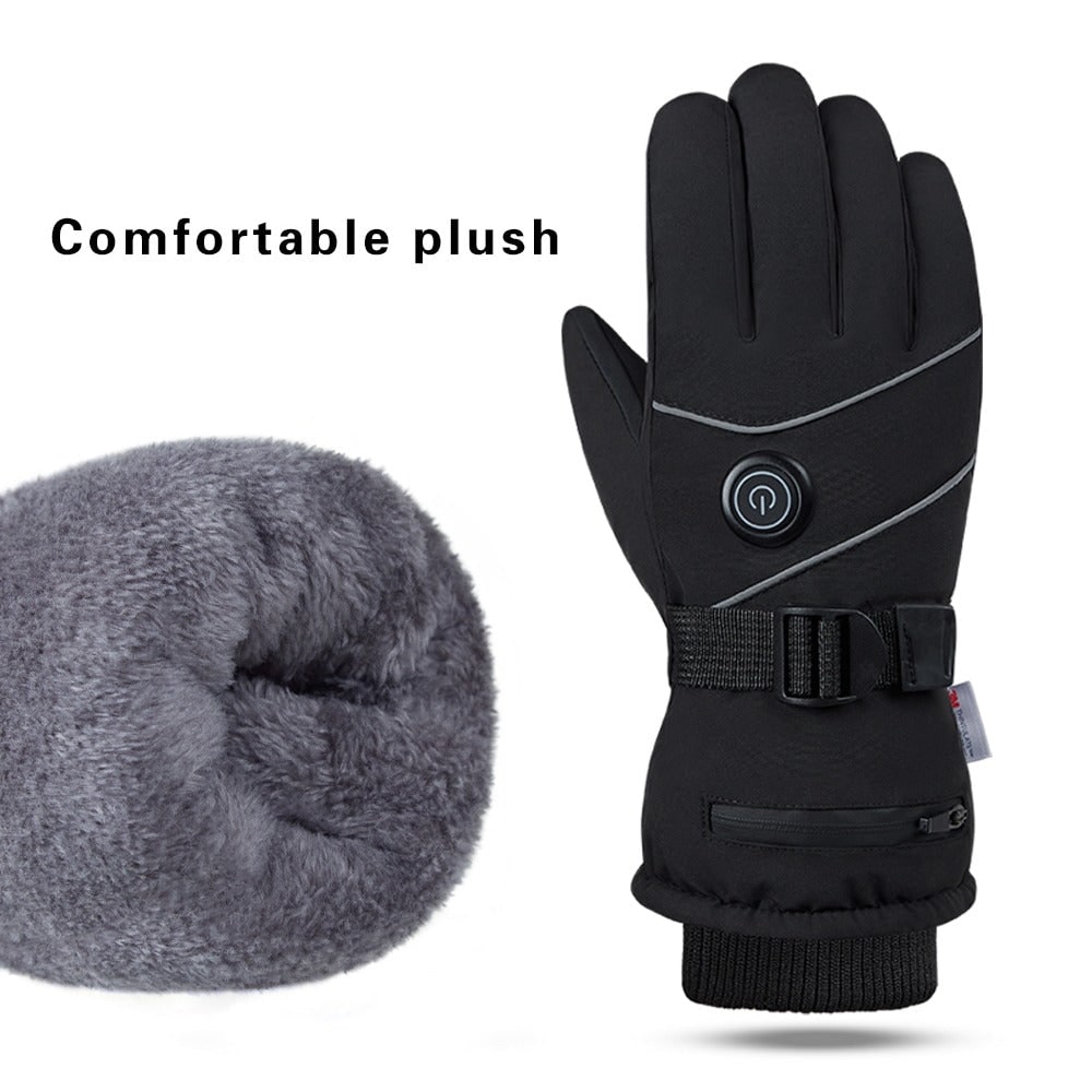 Heated Gloves with Rechargeable Battery Touchscreen Fingertips and Adjustable 3 Heat Levels - Image 6