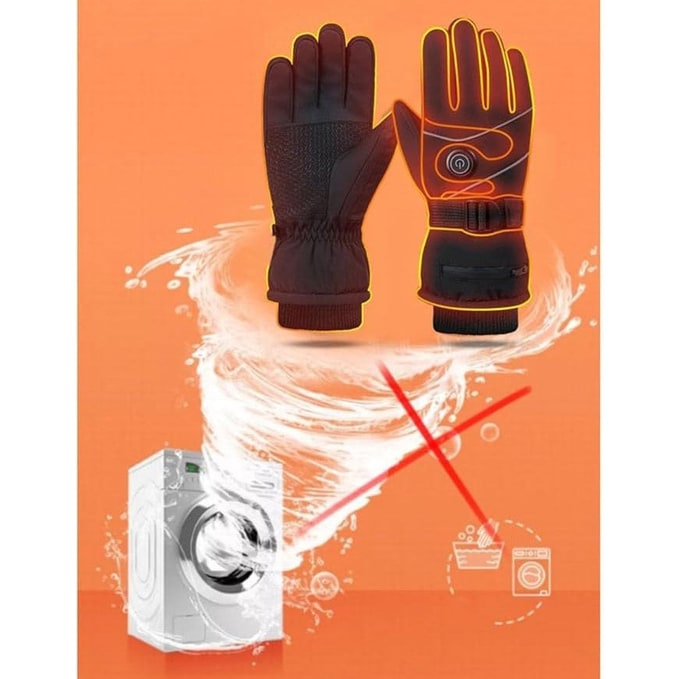 Heated Gloves with Rechargeable Battery Touchscreen Fingertips and Adjustable 3 Heat Levels - Image 9