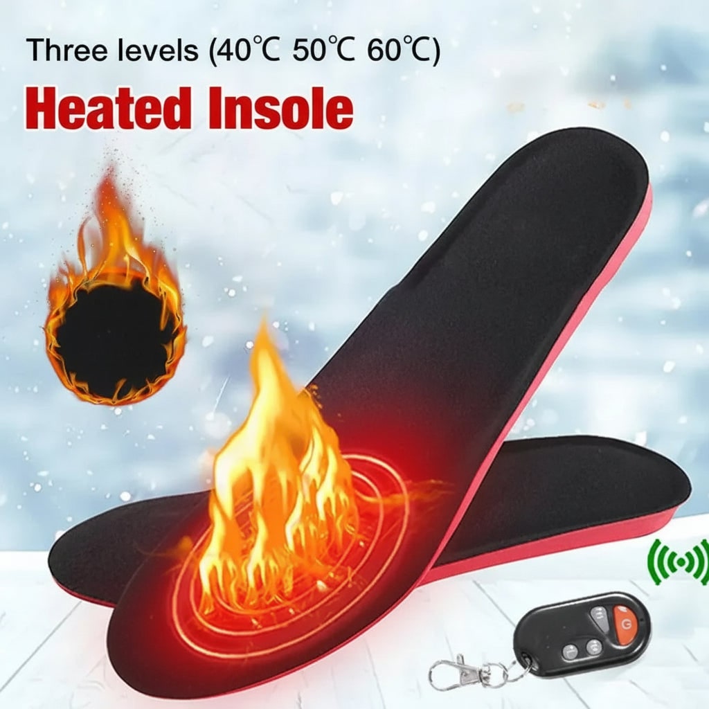 Heated Insoles and Shoe Inserts with Wireless Remote Control and Rechargeable Battery - Image 3