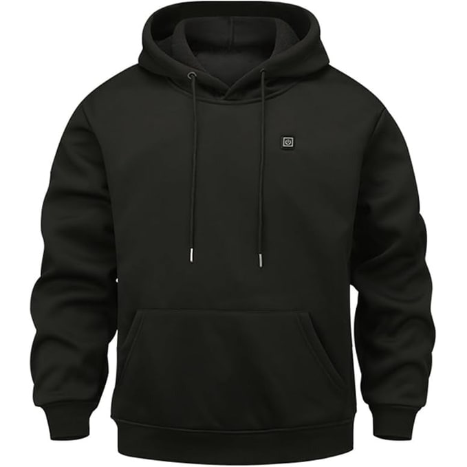 Heated Jacket and Hoodie with USB Electric Heating Zones and Drawstring Hood - Image 9