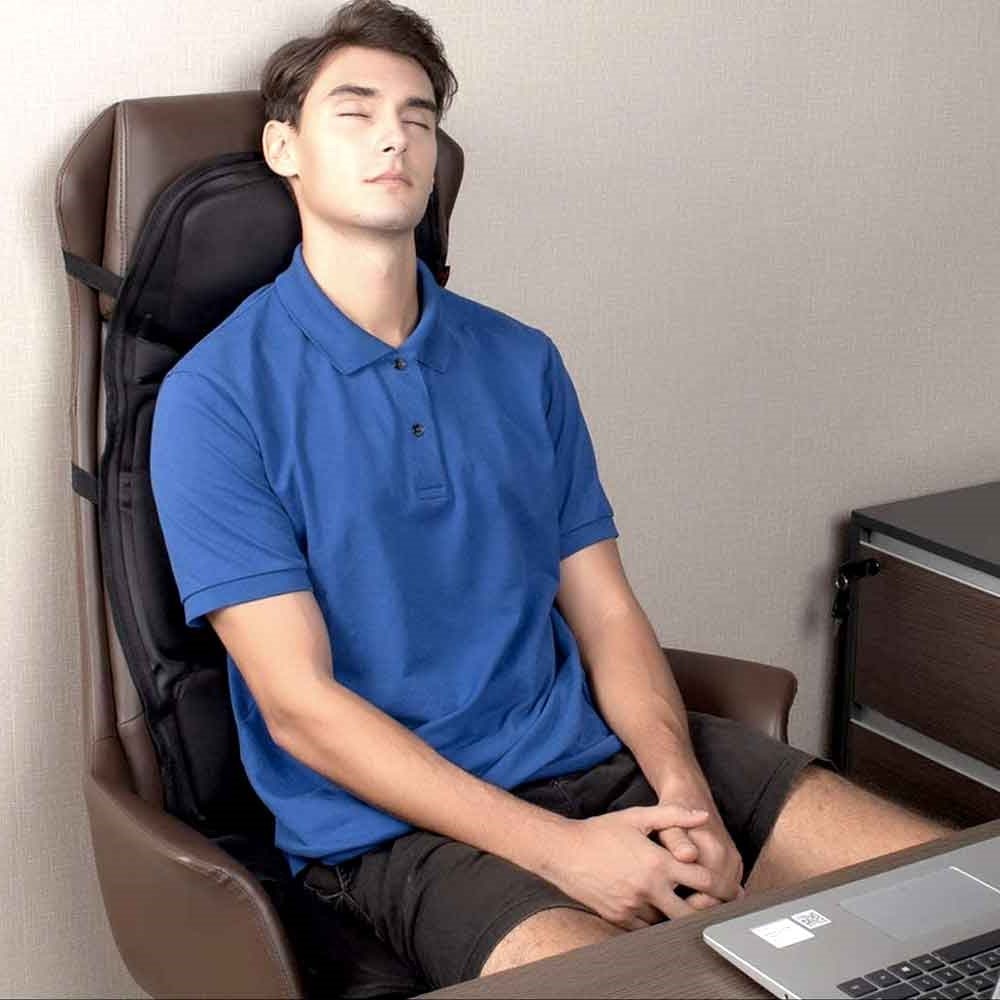 Heated Massage Seat Cushion for Desk Chair and Car with Shiatsu Vibration and Remote Control - Image 4