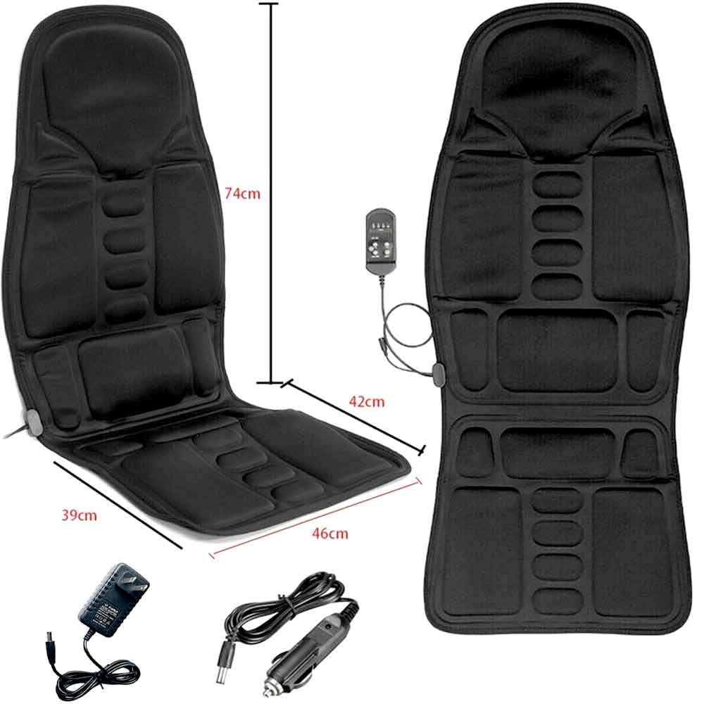 Heated Massage Seat Cushion for Desk Chair and Car with Shiatsu Vibration and Remote Control - Image 7