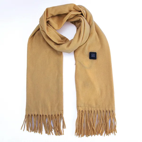 Heated Scarf and Neck Wrap with USB Power Fleece Fabric Three Temperature Settings Wool - Image 3