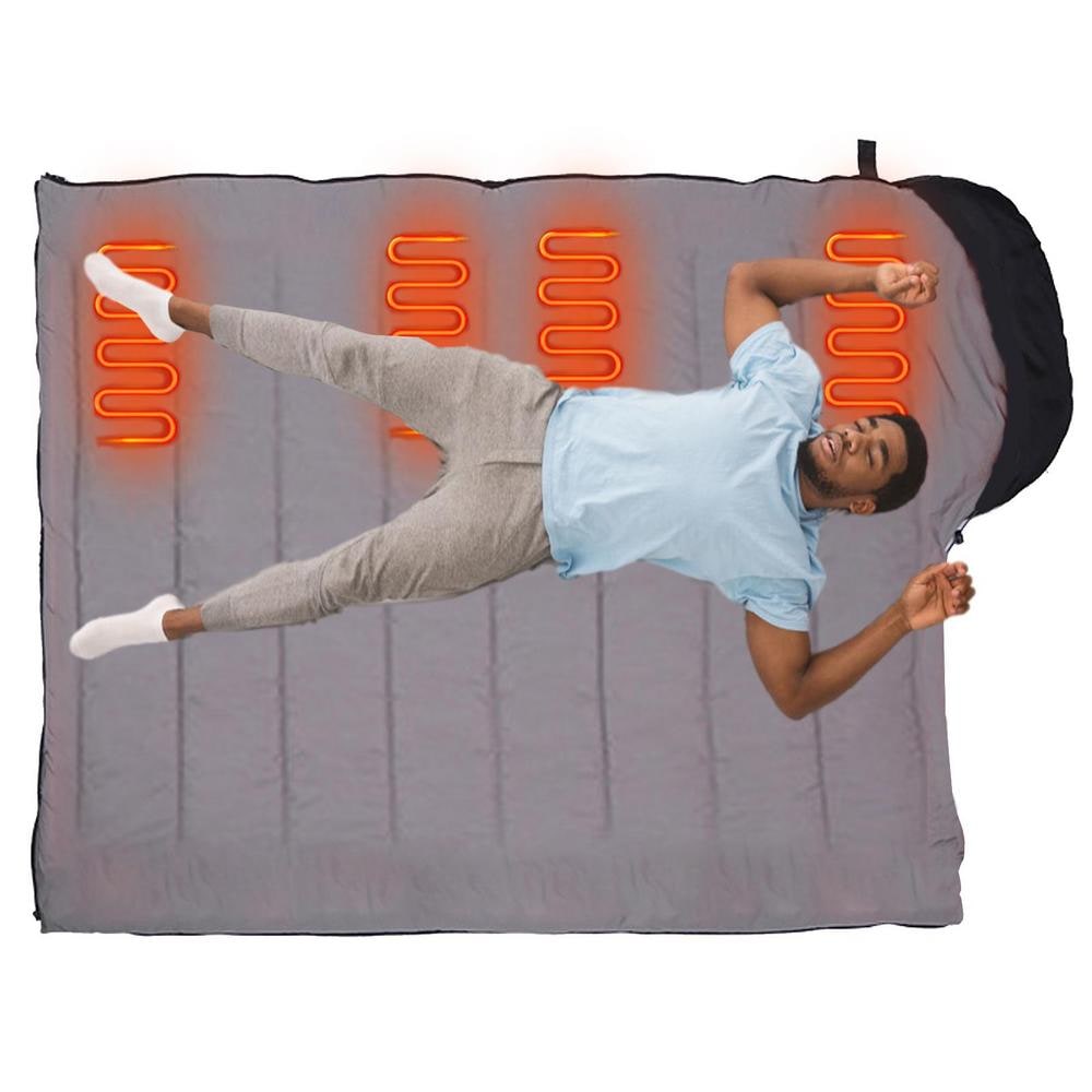 Heated Sleeping Bag for Children with USB Charging and Goose Down Insulation for Backpacking - Image 2